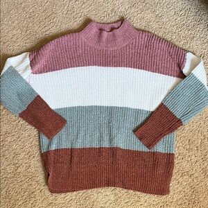 Hippie Rose Colorblock Knit Sweater